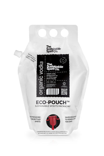 Sustainable Organic Vodka - 2.8L Eco-Pouch - Zero Waste Refill & Re-use System