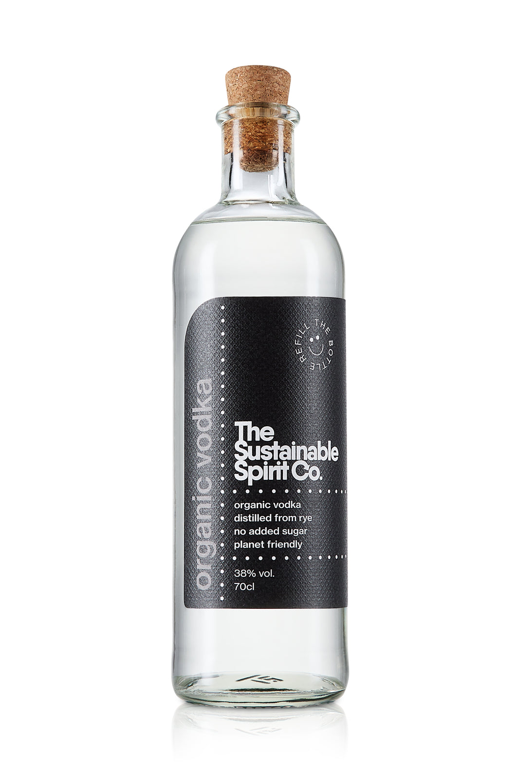 Sustainable Organic Vodka - 70cl Glass bottle