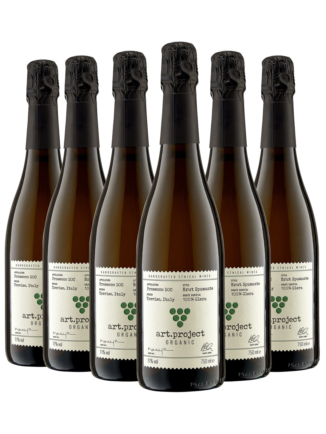 art.project organic prosecco - Six Bottle Pack (6x75cl)