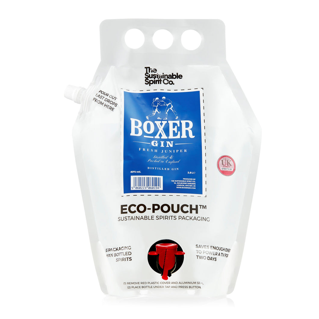 Boxer Gin - 2.8L Eco-Pouch - Zero Waste Refill & Re-use System