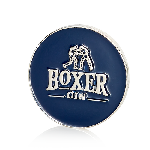 Boxer Gin Pin Badge