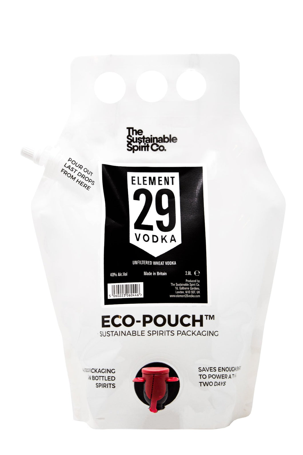 Element 29 Vodka 2.8L Eco-Pouch