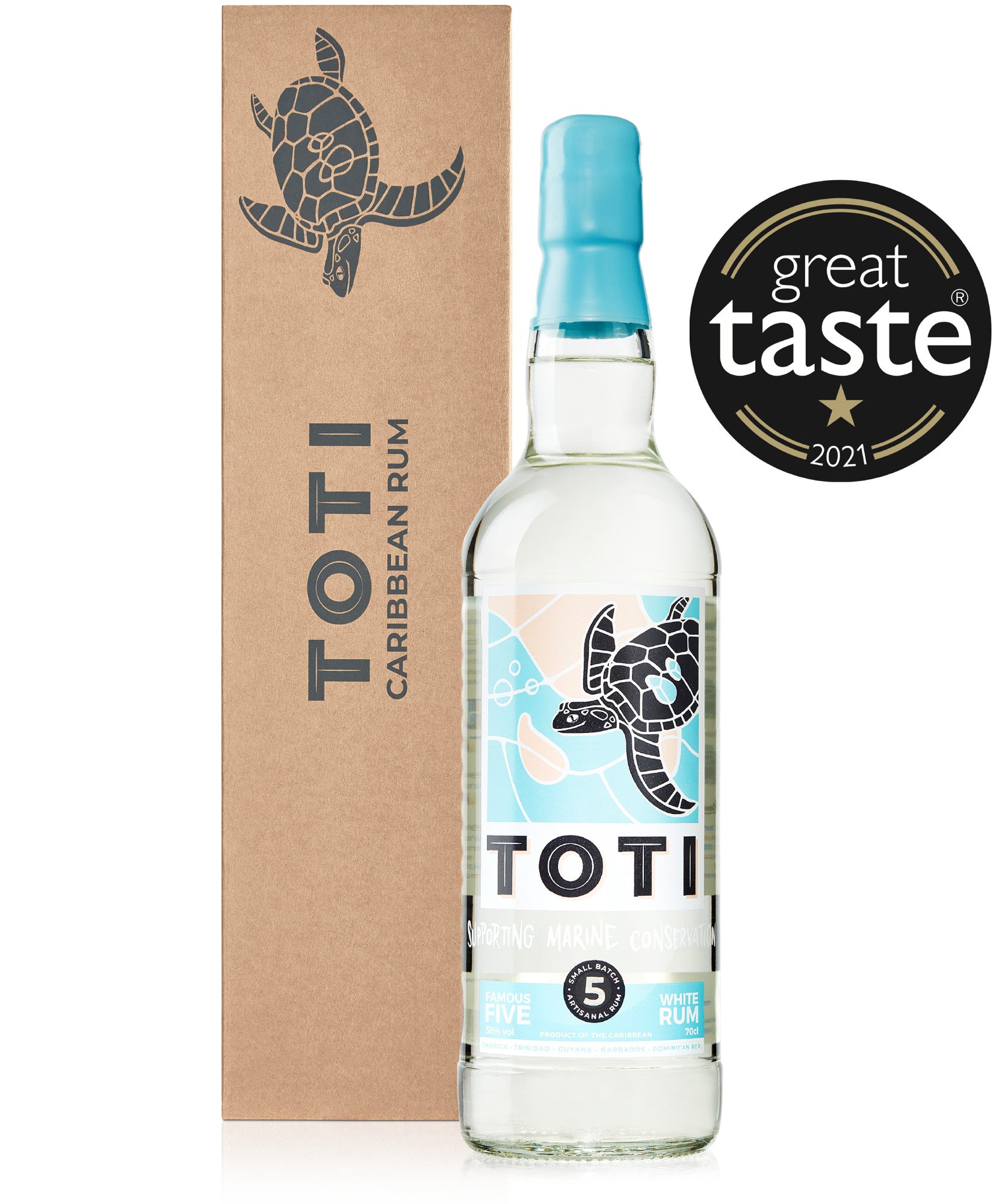 Toti Famous Five White Rum – The Sustainable Spirit Co